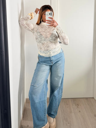 Denim Sara - barrel leg