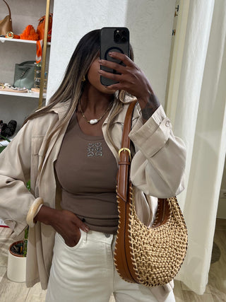 Borsa Summer intrecciata