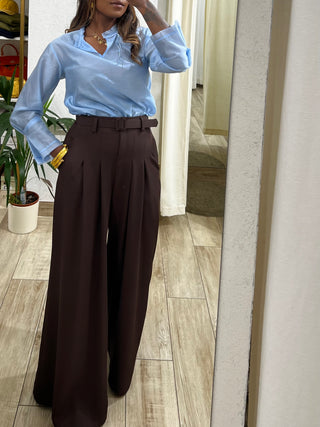 Pantalone con pieghe - le steghe