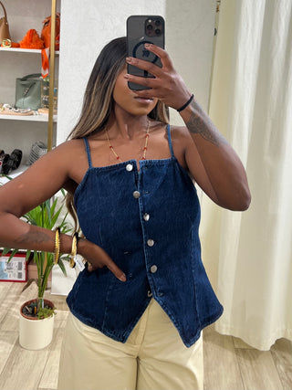 Gilet in denim