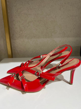 Divine follie slingback vernice rossa - Closet abbigliamento